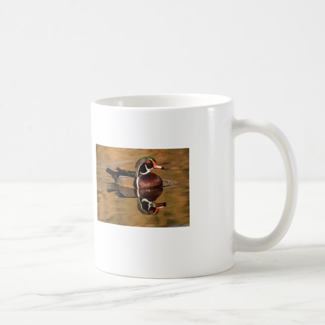 Holzente am Goldenen See Kaffeetasse (Rechts)