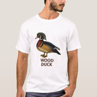 Holzente-T-Shirt: Wasservögel-Vogel-Design