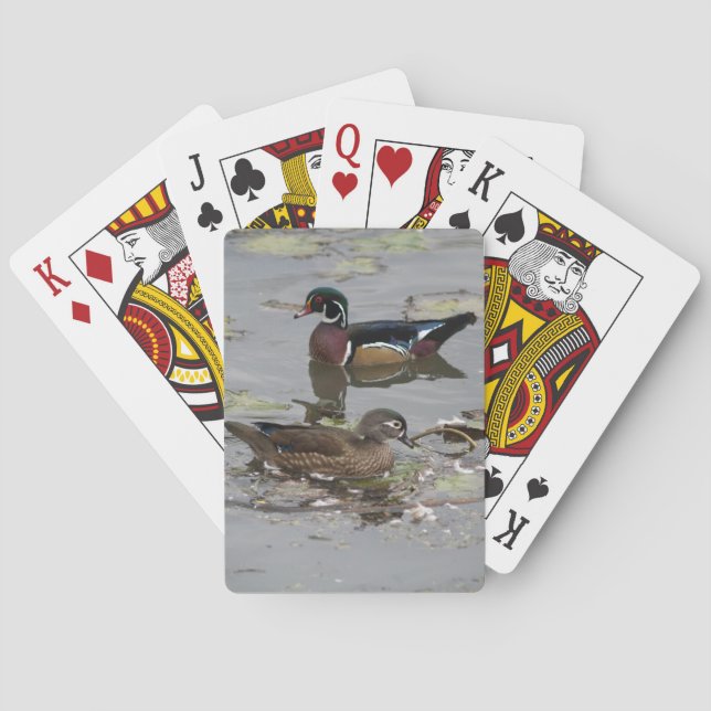 Holzenten spielen Karten Spielkarten (Rückseite)