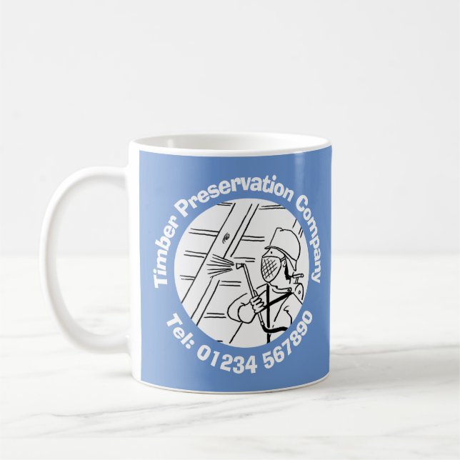 Holzerhaltung zur Personalisierung. Kaffeetasse (Links)
