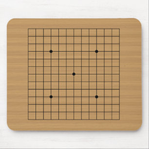 Hölzern gehen Brett 13x13 Mousepad