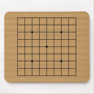 Hölzern gehen Brett 9x9 Mousepad