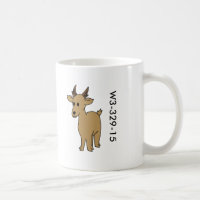 Hölzerne Abzeichen-Antilopen-Tasse