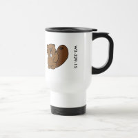 Hölzerne Abzeichen-Biber-Tasse