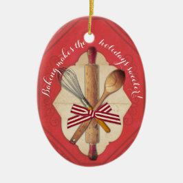 Hölzerne Backengerätbogen Weihnachtsverzierung Keramikornament