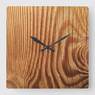 Hölzerne Blick-Quadrat-Uhr Quadratische Wanduhr