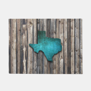 Hölzerne Bretter Texas Fußmatte