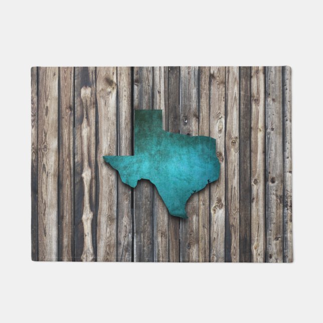 Hölzerne Bretter Texas Fußmatte (Vorderseite)