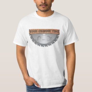 Hölzerne Choppin Zeit-offizielles Logo-T-Shirt T-Shirt