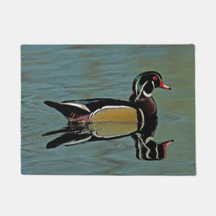 Hölzerne Ente Drake Fußmatte
