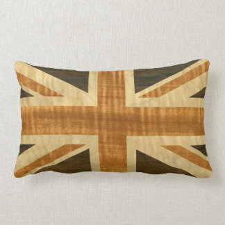 Hölzerne Gewerkschafts-Jack Großbritannien-Flagge Lendenkissen