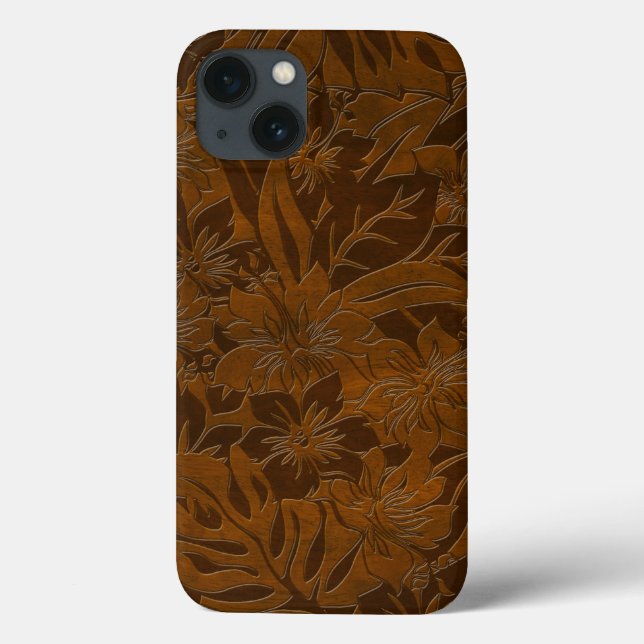 Hölzerne hawaiische iPad Air-Hüllen des Anini Case-Mate iPhone Hülle (Rückseite)