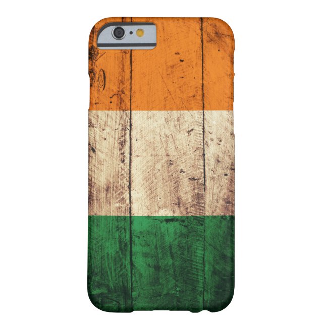 Hölzerne Irland-Flagge Case-Mate iPhone Hülle (Rückseite)