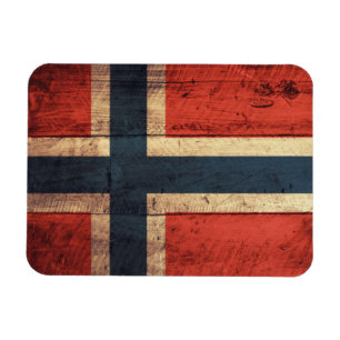 Hölzerne Norwegen-Flagge Magnet