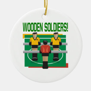 Hölzerne Soldaten Keramik Ornament