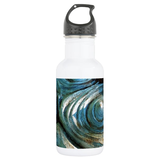 Hölzerne Spiralen Trinkflasche (Vorderseite)