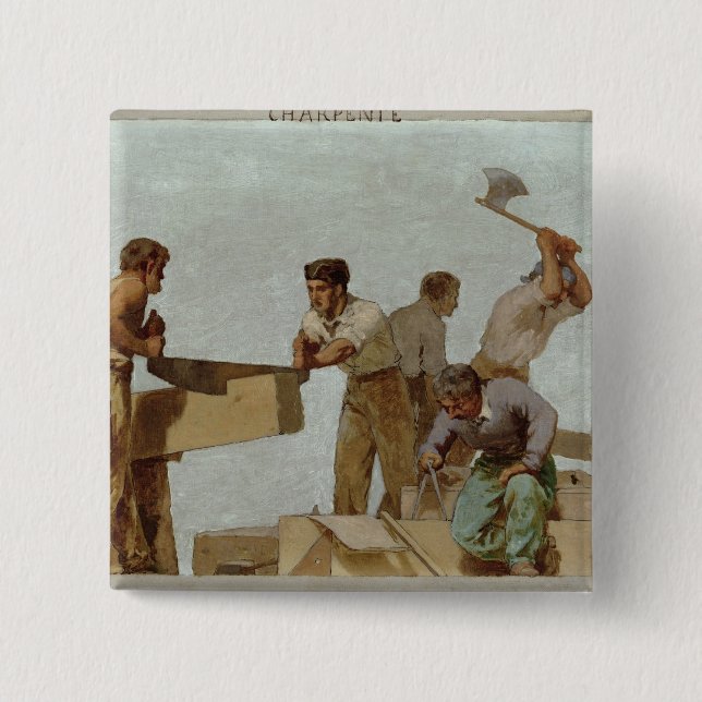 Hölzerne Struktur Button (Vorderseite)