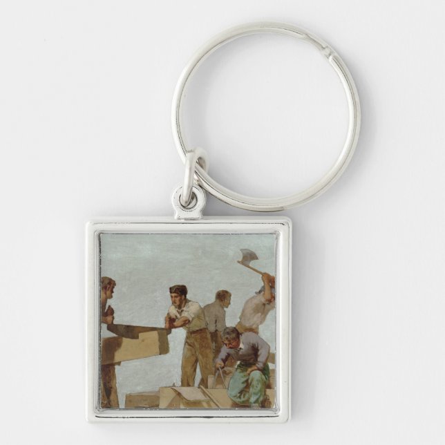 Hölzerne Struktur Schlüsselanhänger (Vorne)