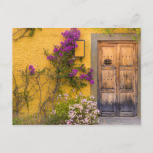 Hölzerne Türöffnung Postkarte