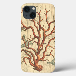 Hölzerne und kleine Koralle Case-Mate iPhone Hülle