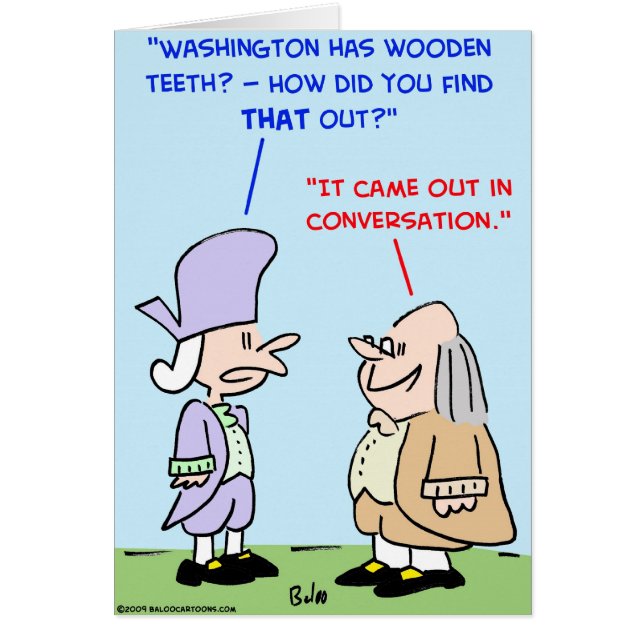 hölzerne Zähne George Washington (Vorne)