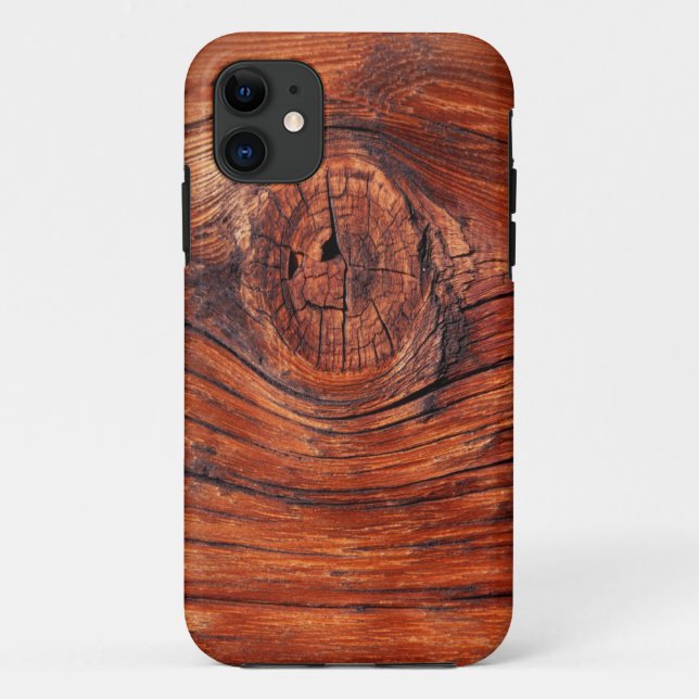 Hölzerner Knoten-Beschaffenheit iPhone 5 Fall Case-Mate iPhone Hülle (Rückseite)
