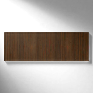Hölzerner Korn-Bambusblick dunkle Walnuss-Browns Namenschild