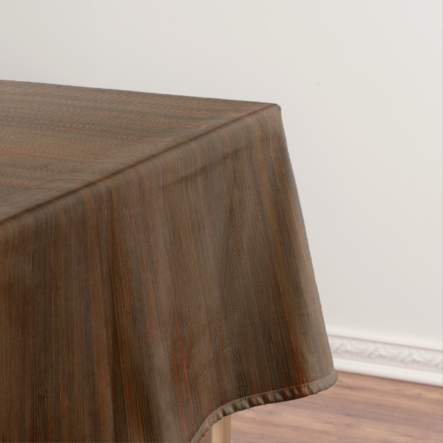 Hölzerner Korn-Bambusblick dunkle Walnuss-Browns Tischdecke (Beispiel)