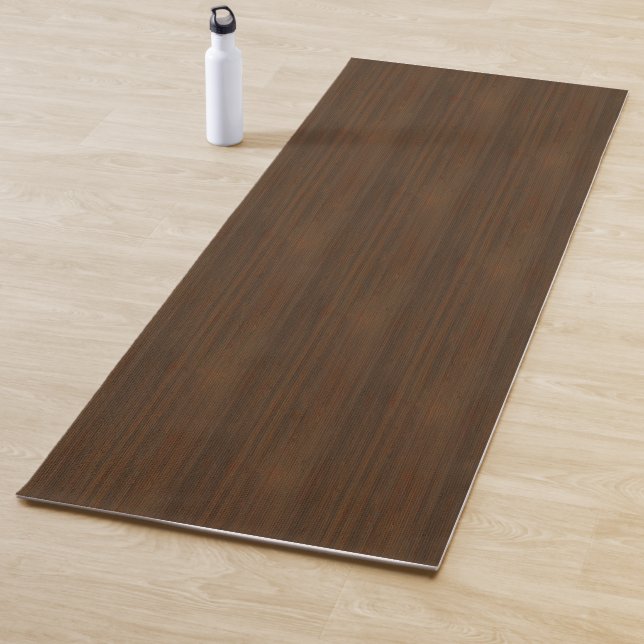 Hölzerner Korn-Bambusblick dunkle Walnuss-Browns Yogamatte (Beispiel)