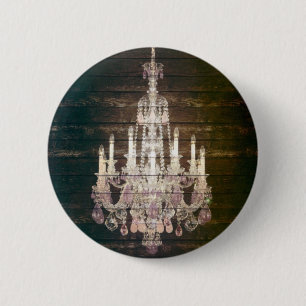 Hölzerner lila französischer Leuchter der Button