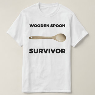 Hölzerner Löffel-Überlebender T-Shirt