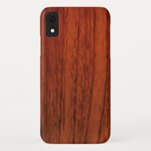 Hölzerner Mahagonidruck iPhone XR Hülle