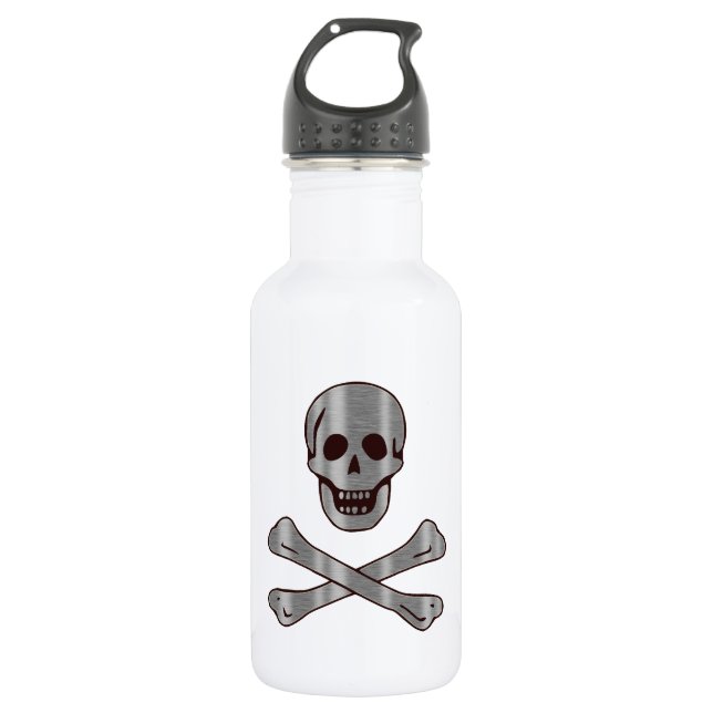 Hölzerner Stahlpirat Trinkflasche (Vorderseite)