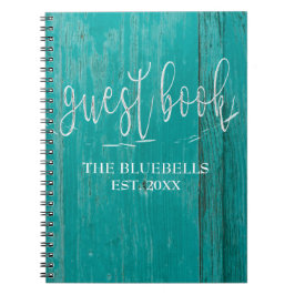 Hölzernes Bauholz-rustikales Strand-Haus Notizblock