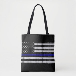 Hölzernes dünnes Blue Line kennzeichnen Tasche