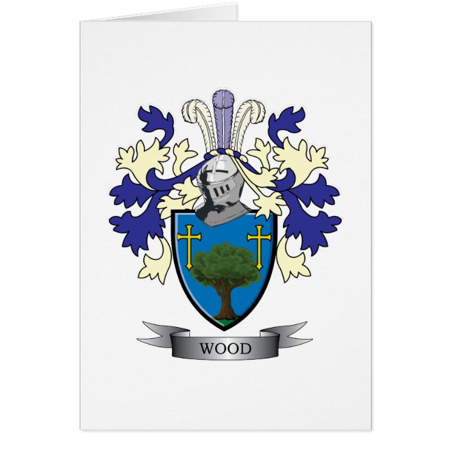 Hölzernes Familienwappen-Wappen (Vorne)