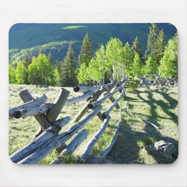 Hölzernes Fenceline Mousepad (Vorne)