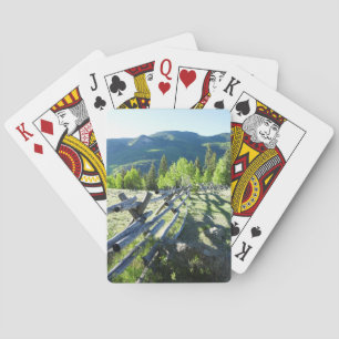 Hölzernes Fenceline Spielkarten