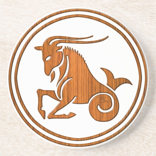 Hölzernes Getränkeuntersetzer (Vorne)