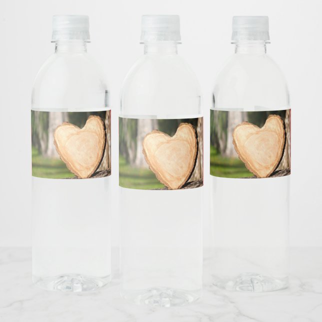 hölzernes Herz (Flaschen)