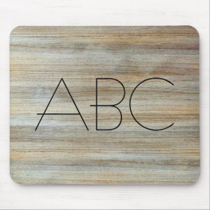 Hölzernes Korn-Beschaffenheits-Monogramm #2 Mousepad
