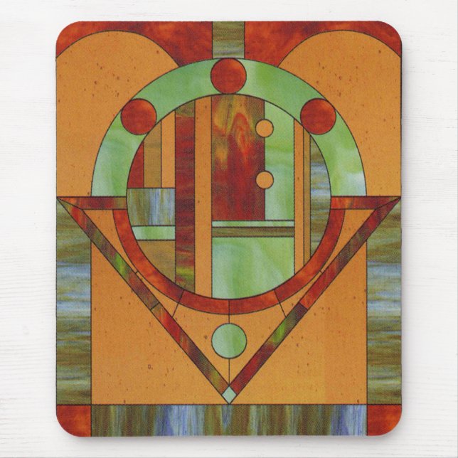 Hölzernes Mosaik Mousepad (Vorne)