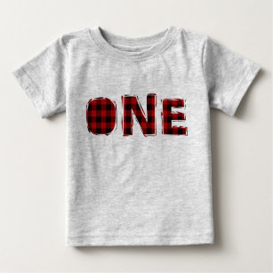 Holzfäller-erstes Geburtstags-T-Shirt Baby T-shirt