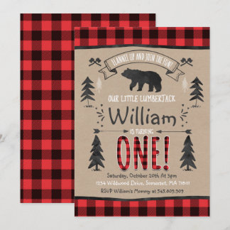 Holzfäller-Geburtstags-Einladungs-Holzfäller-Party Einladung