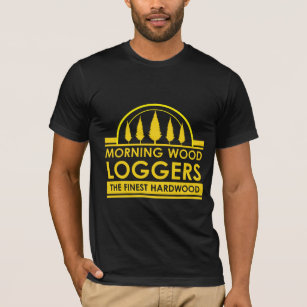 Holzfäller-Geschenk - Morgen-hölzerner T-Shirt