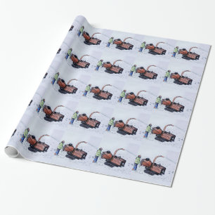 Holzfäller Geschenkpapier