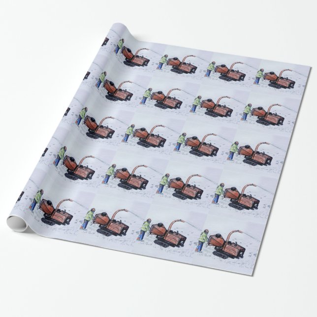 Holzfäller Geschenkpapier (Ungerollt)