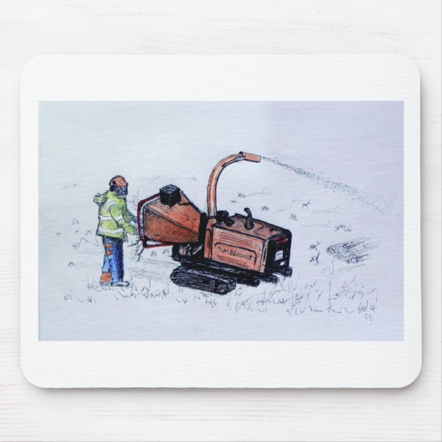 Holzfäller Mousepad (Vorne)