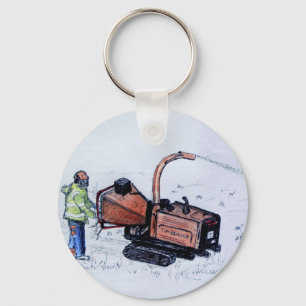 Holzfäller Schlüsselanhänger
