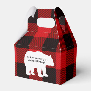 Holzfäller wenig Bärn-Gastgeschenk-Tasche Geschenkschachtel